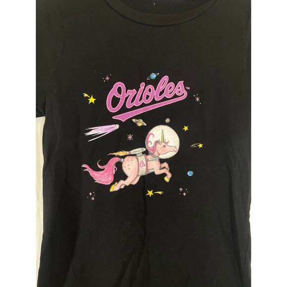 TT Gear by Tiny Turnip Baltimore Orioles Tee - Women Size L - Black - Picture 5 of 5